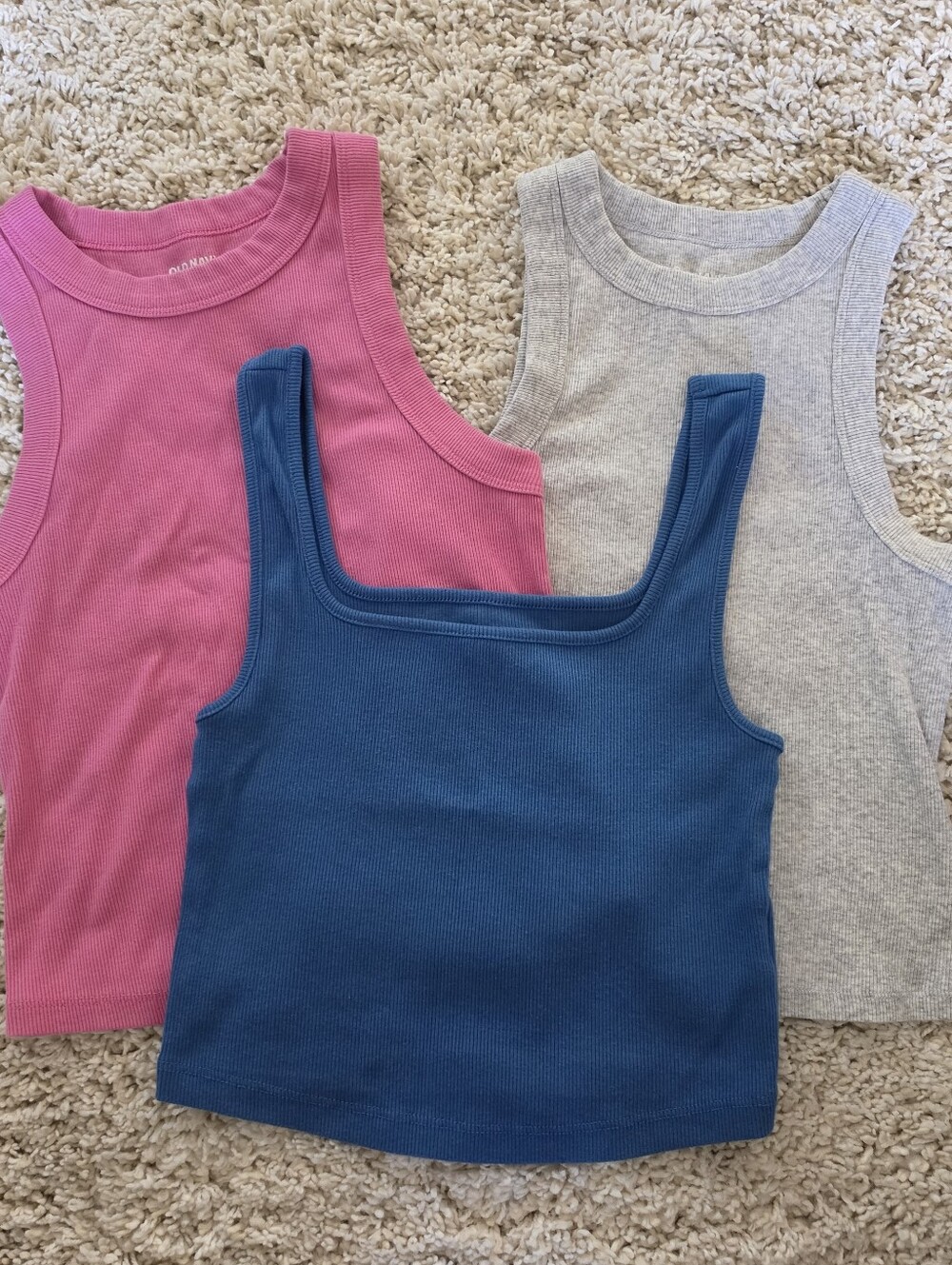 Old Navy 3 Piece Ribbed Tank Top Bundle Size Small